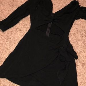 Black cut out dress